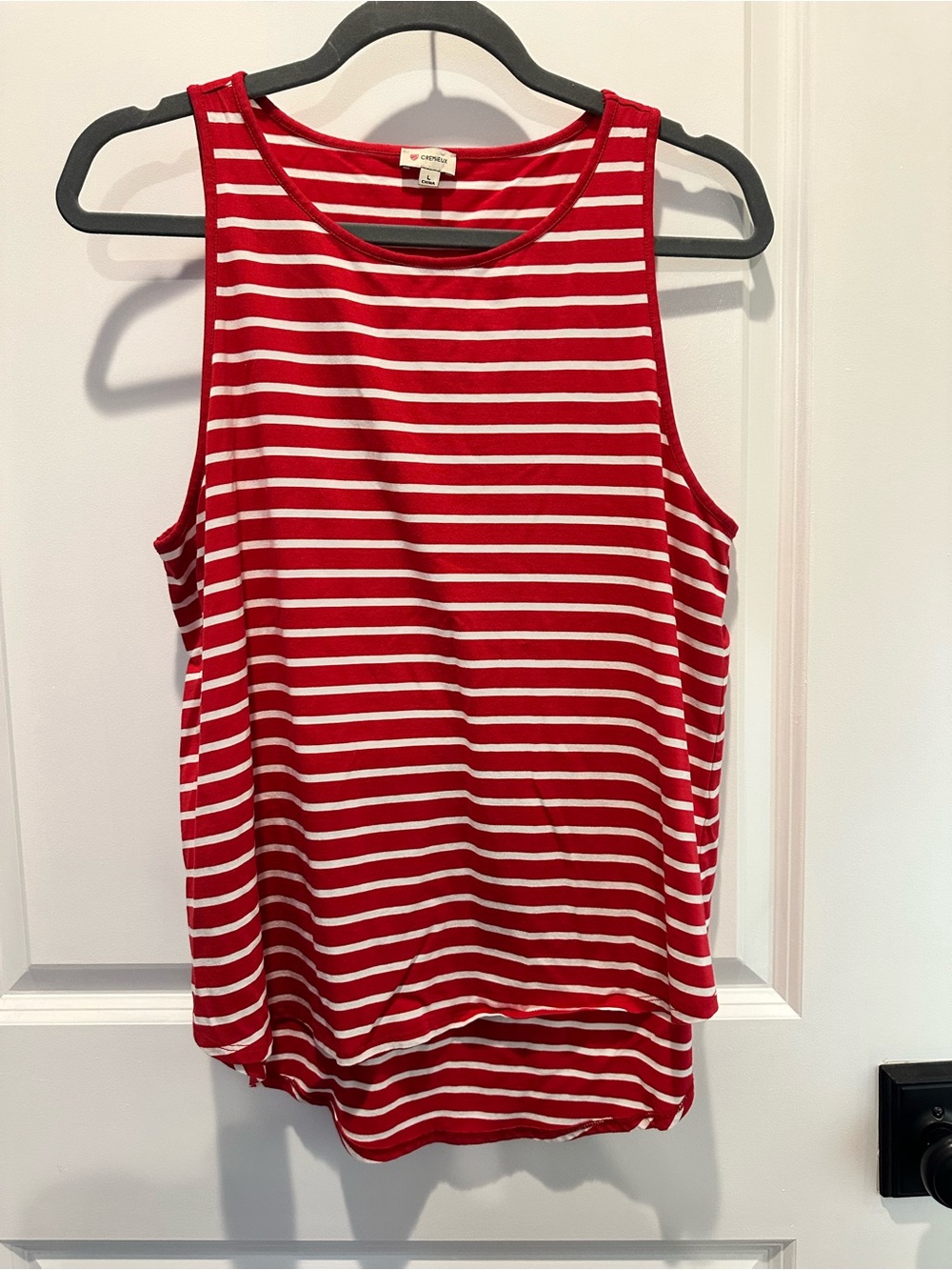 Daniel Cremieux Red & White Striped Tank